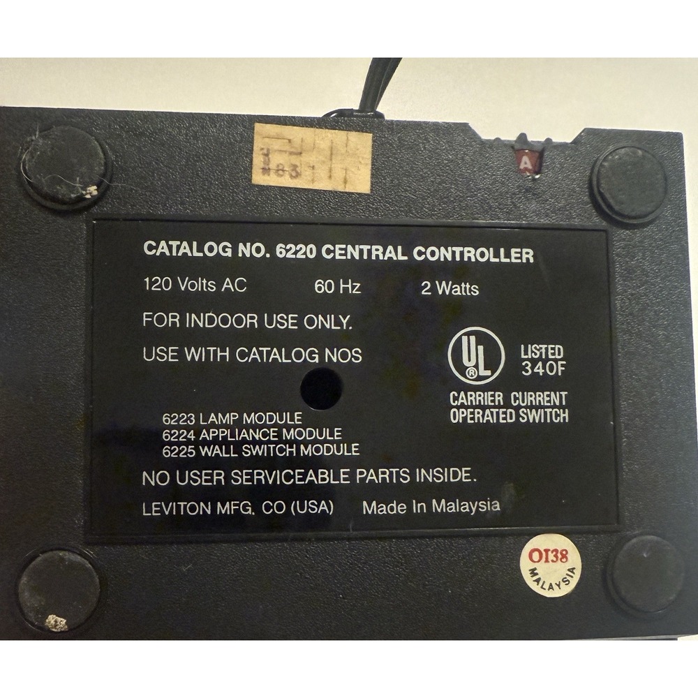 Leviton Control Center Command Console Not Tested Vintage Prop Retro - Picture 3 of 3